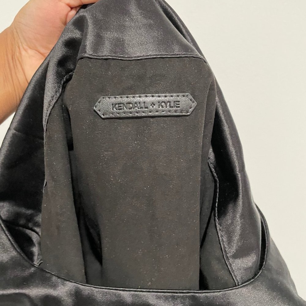 Kendall + Kylie Black Silk Tote Bag - Picture 7 of 8